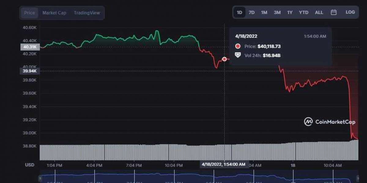 Bitcoin đang rơi giá mạnh, thị trường chìm trong sắc đỏ